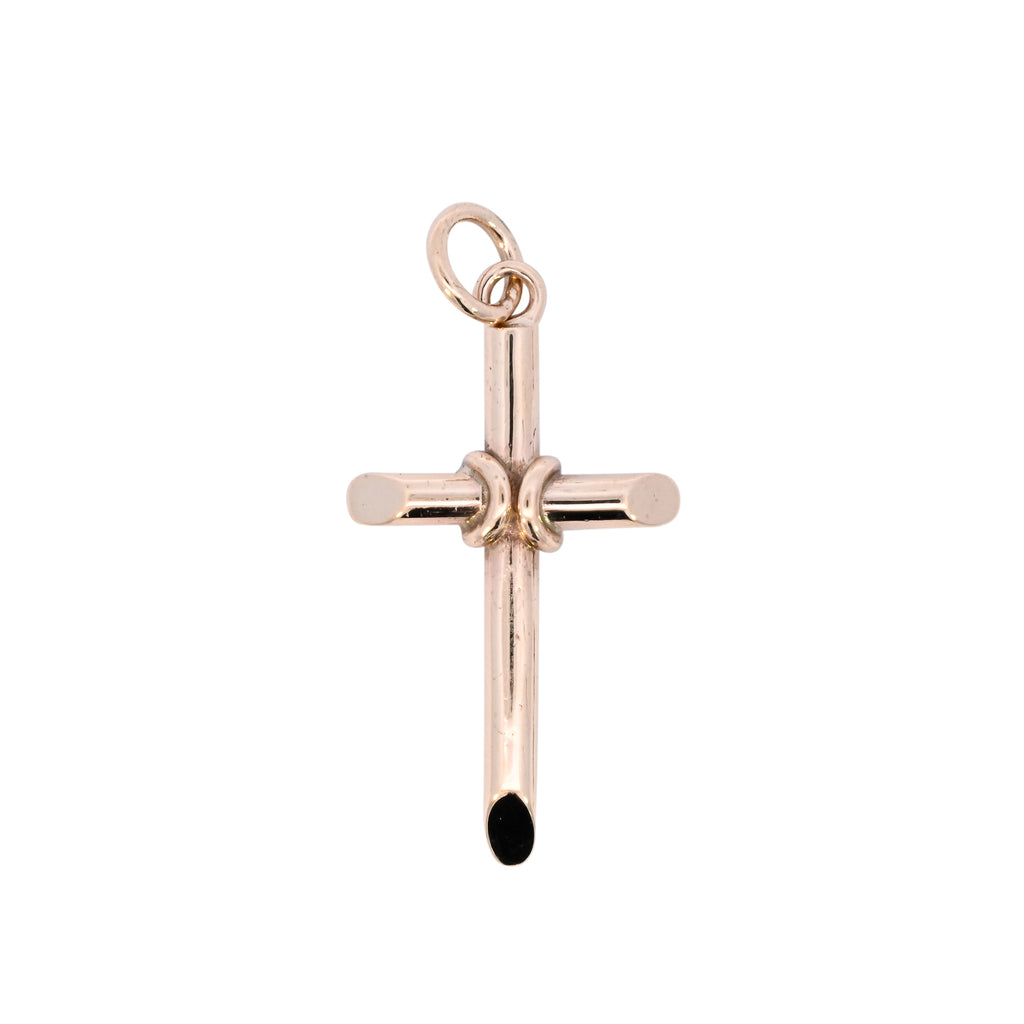 9ct Yellow Gold London 1986 Cross Pendant (SH24-172)