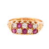 Antique 18ct Gold Birmingham 1900 Ruby & Diamond Ring