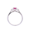 18ct White Gold 1.02ct Pink Sapphire & Diamond Ring