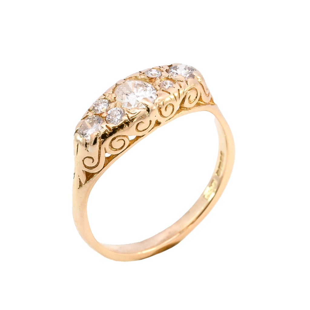 18ct Yellow Gold 0.85ct Diamond Ring