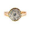 18ct Yellow Gold 0.45ct Diamond Cluster Ring
