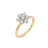 18ct Yellow Gold 0.78ct Diamond Daisty Cluster Ring