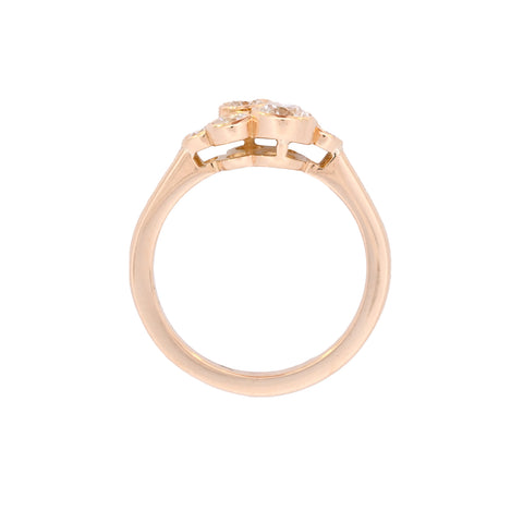 18ct Yellow Gold 0.87ct Diamond Pop Ring