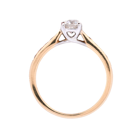 18ct Yellow Gold 0.73ct Diamond Solitaire Ring
