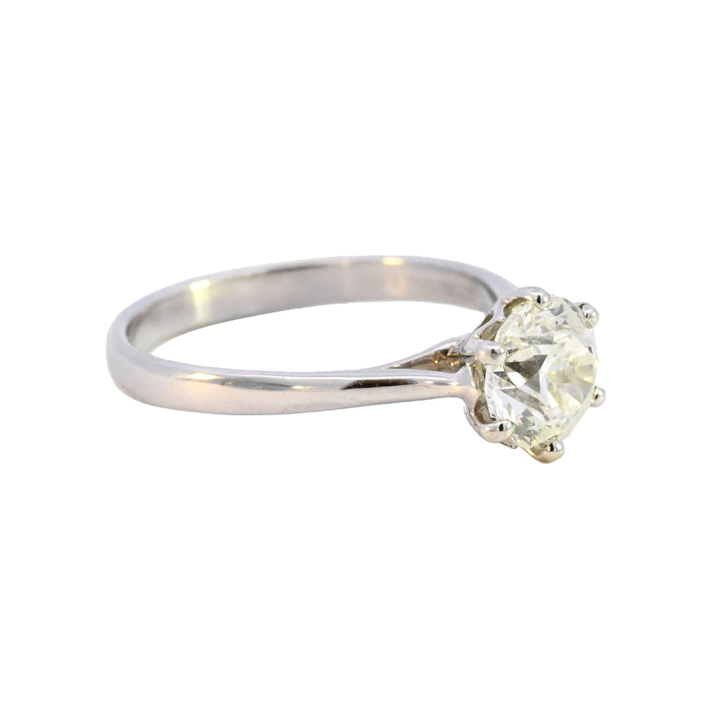 18ct White Gold 1.51ct Diamond Solitaire Ring