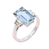 18ct White Gold 3.02ct Aquamarine & Diamond Ring
