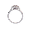 Platinum 1.06ct Diamond Halo Cluster Ring